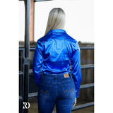 AZURE SATIN PERFORMANCE RODEO SHIRT - Country Scene Saddlery and Pet Supplies