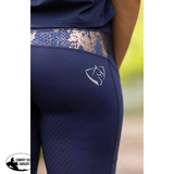 Bare Performance Riding Tights Navy/Rose - Country Scene Saddlery and Pet Supplies