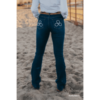 Barrel Pocket Bootcut Denim Jeans (Lengths) Ladies Jeans