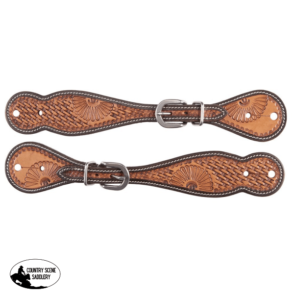 Basket Weave Spur Straps Nylon/Synthetic Headstalls