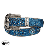 Belt - Western - Girls Sparkling with Heart Concho - - Country Scene Saddlery and Pet Supplies