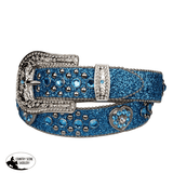 Belt - Western - Girls Sparkling with Heart Concho - - Country Scene Saddlery and Pet Supplies