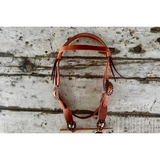 Berlin Custom Browband Headstall with Copper Berry Conchos