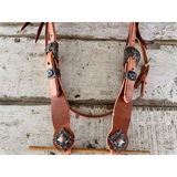 Berlin Custom Browband Headstall with Diamond Concho s