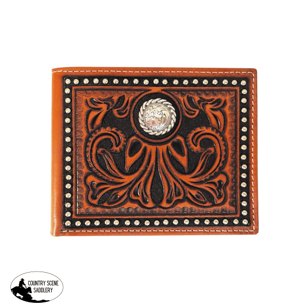 New! Bi-Fold Wallet Tooled Leather Apparel & Accessories