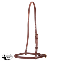 Billy Royal Oiled Herman Oak Flat Nose Caveson For Horses Western Bridle