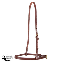 Billy Royal Oiled Herman Oak Flat Nose Caveson For Horses Western Bridle