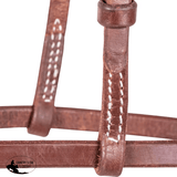 Billy Royal Oiled Royal Herman Oak Flat Nose Caveson for Horses - Country Scene Saddlery and Pet Supplies