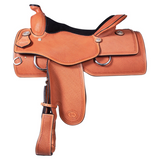 New! Billy Royal® Basketweave Square Skirt Western Work Saddle Posted.*