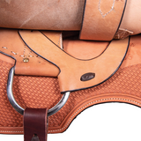 New! Billy Royal® Basketweave Square Skirt Western Work Saddle Posted.*