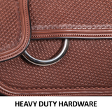 New! Billy Royal® Basketweave Square Skirt Western Work Saddle Posted.*