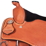 New! Billy Royal® Basketweave Square Skirt Western Work Saddle Posted.*