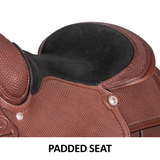 New! Billy Royal® Basketweave Square Skirt Western Work Saddle Posted.*