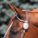 NEW! Billy Royal® Crystal with Oval Scroll Two Ear Headstall - Country Scene Saddlery and Pet Supplies