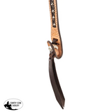 Billy Royal® Exotic Python Print Two-Tone Two Ear Silver Show Headstall - Full