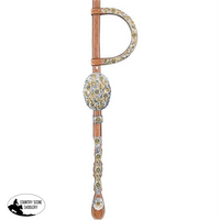 New!billy Royal® Gold Scroll & Blue Stone Headstall Posted.*