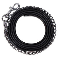 Billy Royal® Leather Lead With Chrome Chain Western Show Halters