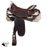 Billy Royal sterling silver western show saddle Entz tooling close contact suede seat full quarter horse bars