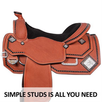 New! Billy Royal® Roxy Studded Western Saddle Posted*