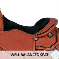 New! Billy Royal® Roxy Studded Western Saddle Posted*