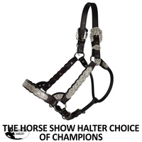 Billy Royal® Scalloped Silver Western Horse Show Halter Show Western Halter