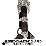 New! Billy Royal® Scalloped Silver Western Horse Show Halter - Country Scene Saddlery and Pet Supplies