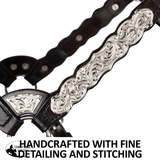 New! Billy Royal® Scalloped Silver Western Horse Show Halter - Country Scene Saddlery and Pet Supplies