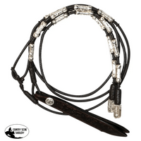 Billy Royal® Silver Plate Rectangle Ferrule Romel Reins 28Oz Western Split Reins