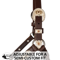 Billy Royal® Sterling Silver Overlay Annie Show Halter With Lead Western Halters