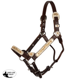 Billy Royal® Sterling Silver Overlay Annie Show Halter With Lead Western Halters