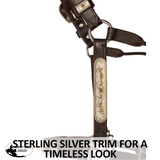 Billy Royal® Sterling Silver Overlay Roxy Silver Show Halter with Lead - Country Scene Saddlery and Pet Supplies