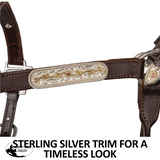 Billy Royal® Sterling Silver Overlay Sheila Show Halter With Lead Royal Halters