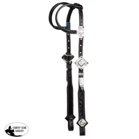 Billy Royal® Studded Diamond Tooled Two Ear Headstall New Item #43173 Lt Backordered - Ships On