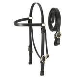 New! Black Leather Barcoo Bridle Barcoo Bridles -Stock Bridles