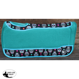 Black Sugarskull Felt Pad. - Country Scene Saddlery and Pet Supplies