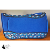 Blue Feathers Felt Pad. - Country Scene Saddlery and Pet Supplies