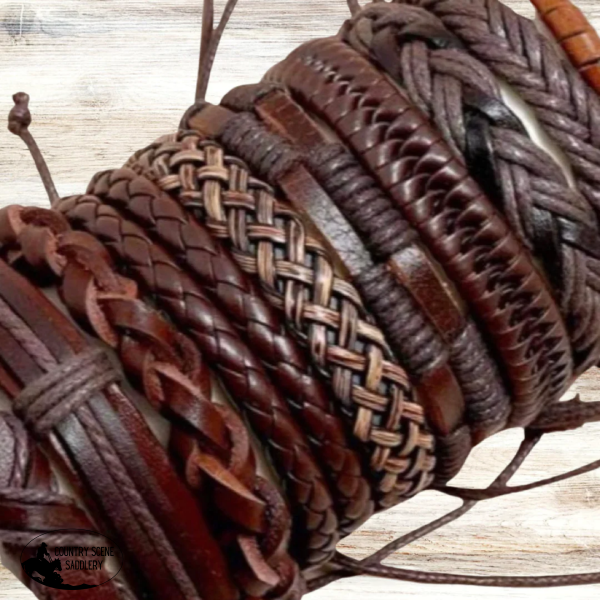 Braided Mens Bracelet Styles Vary Randomly Selected X 1 Only Brown Hats