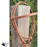 New! Browband Harness Leather Headstall With Ties Posted.