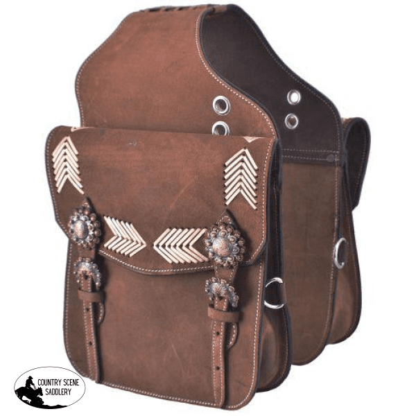 New! Brown Saddle Bag .