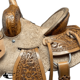 Buffalo Saddlery Hard Seat High Back Ranch Roper Style Saddle - 10 Inch - Country Scene Saddlery and Pet Supplies