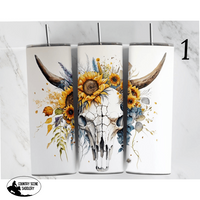 Bull Skull Tumblers 1 Gift Items