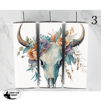 Bull Skull Tumblers 3 Gift Items