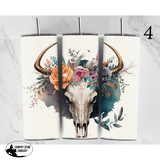 Bull Skull Tumblers 4 Gift Items