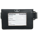 New! Leather Equestrian Medical Armband - one size / Black - Hamag™ Leather Saddle Cloth Number Holders (Pair)