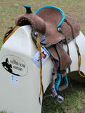 12"/ 13" Double T  Youth Hard Seat Barrel style saddle.