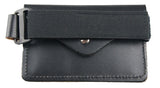 New! Leather Equestrian Medical Armband - one size / Black - Hamag™ Leather Saddle Cloth Number Holders (Pair)