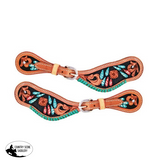Cactus Turquoise Spur Straps, Ladies - Country Scene Saddlery and Pet Supplies