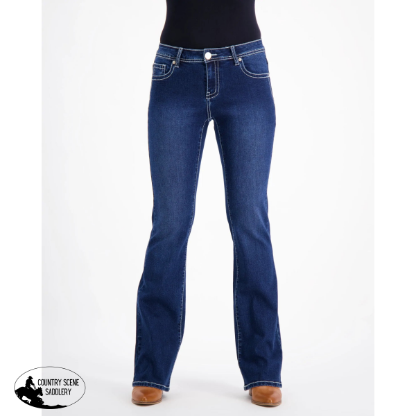 Cady Western Style Stretch Denim Jeans