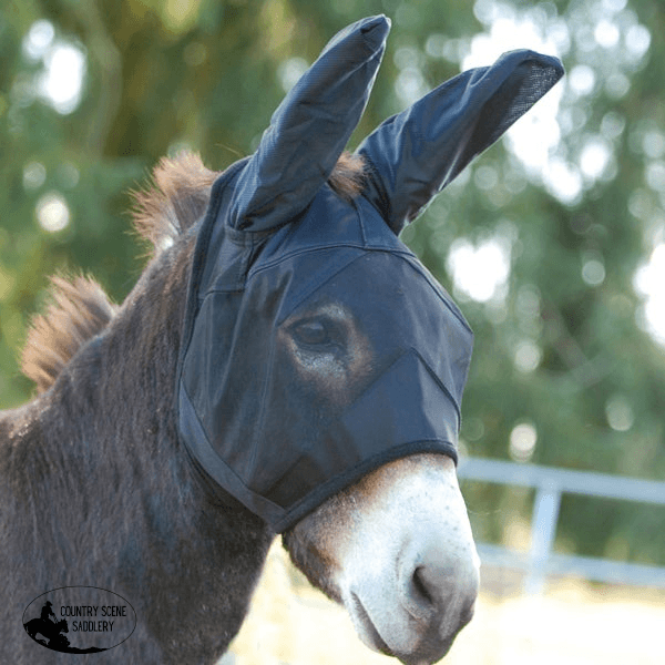 Cashel Quiet Ride Fly Mask Mule Standard With Ears Veils