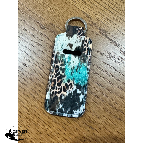 Chap Stick Holder - Leopard Turquoise Giftware